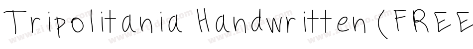 Tripolitania Handwritten (FREE)字体转换